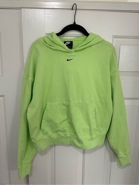 Nike Lime Green Hoodie with Black Swoosh